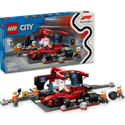 LEGO® City F1 Pit Stop & Pit Crew with Ferrari Car Toy 60443