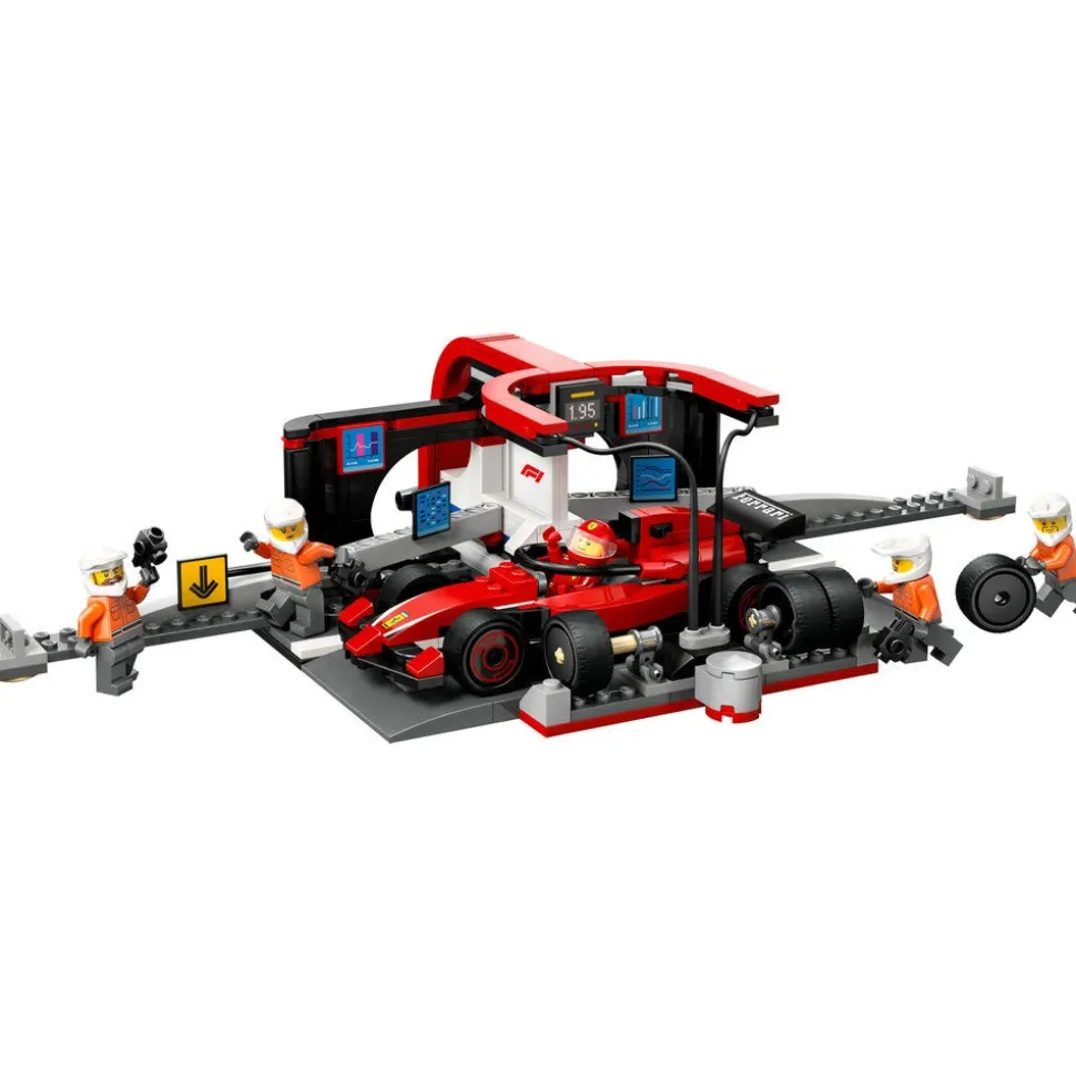 LEGO® City F1 Pit Stop & Pit Crew with Ferrari Car Toy 60443