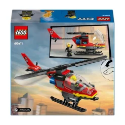 LEGO® City Fire Rescue Helicopter Building Set 60411