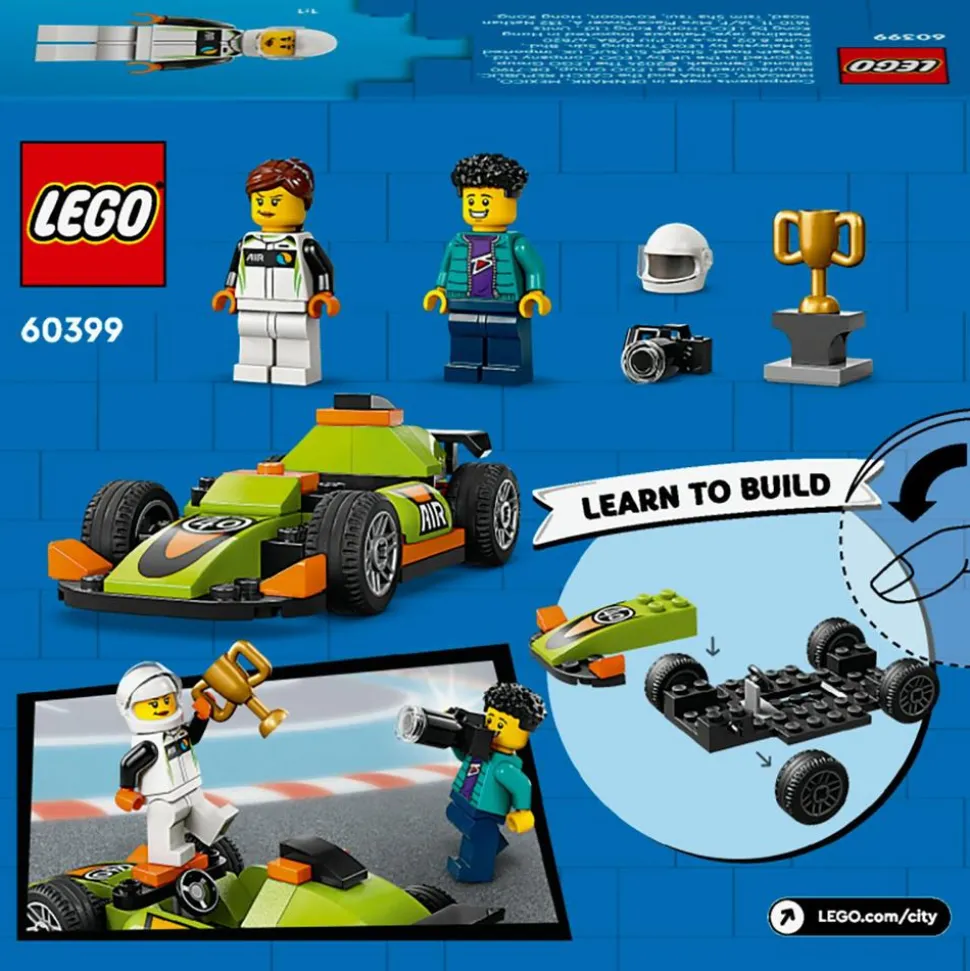 LEGO® City Green Race Car Racing Vehicle Toy 60399