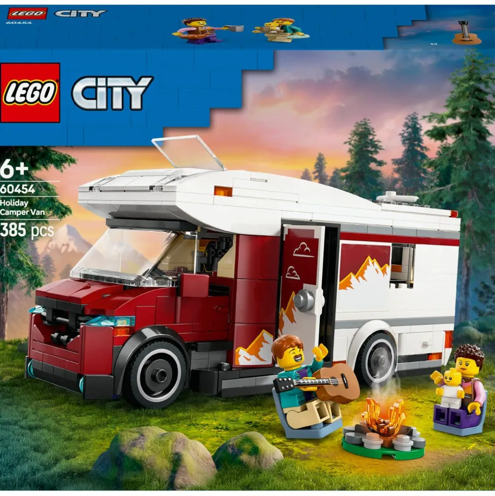 LEGO® City Holiday Adventure Camper Van Toy Vehicle Set 60454
