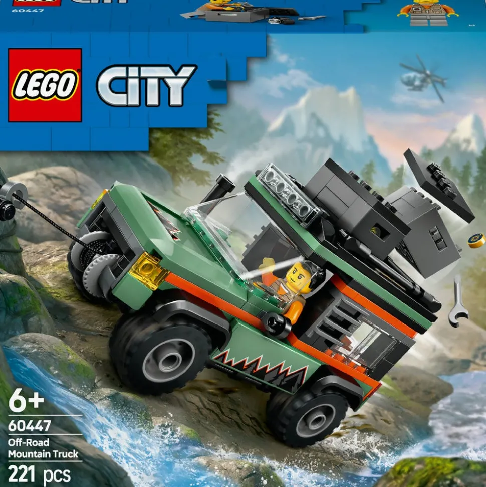 LEGO® City Off-Road 4x4 Mountain Truck, Toy Vehicle Set 60447