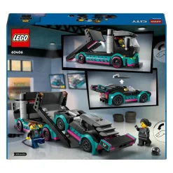 LEGO® City Race Car and Car Carrier Truck Building Toy 60406