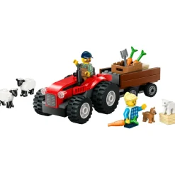 LEGO® City Red Farm Tractor with Trailer & Sheep Toys 60461