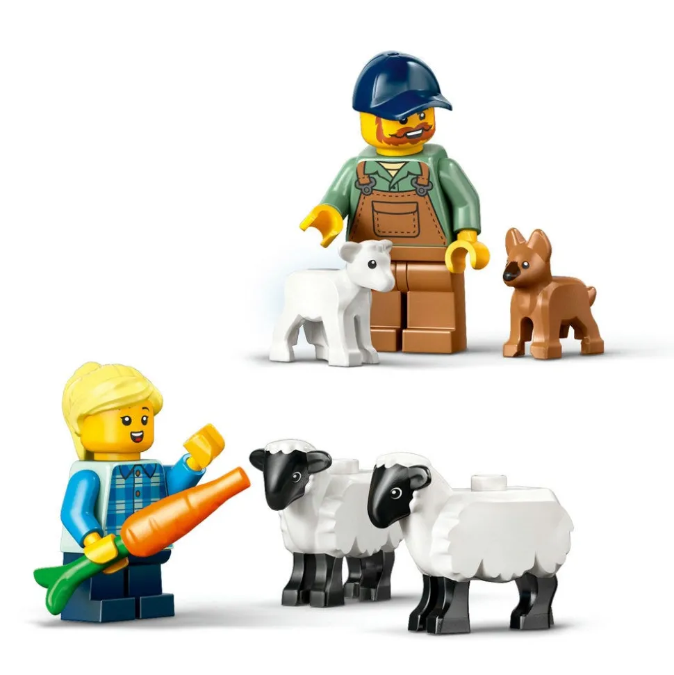 LEGO® City Red Farm Tractor with Trailer & Sheep Toys 60461