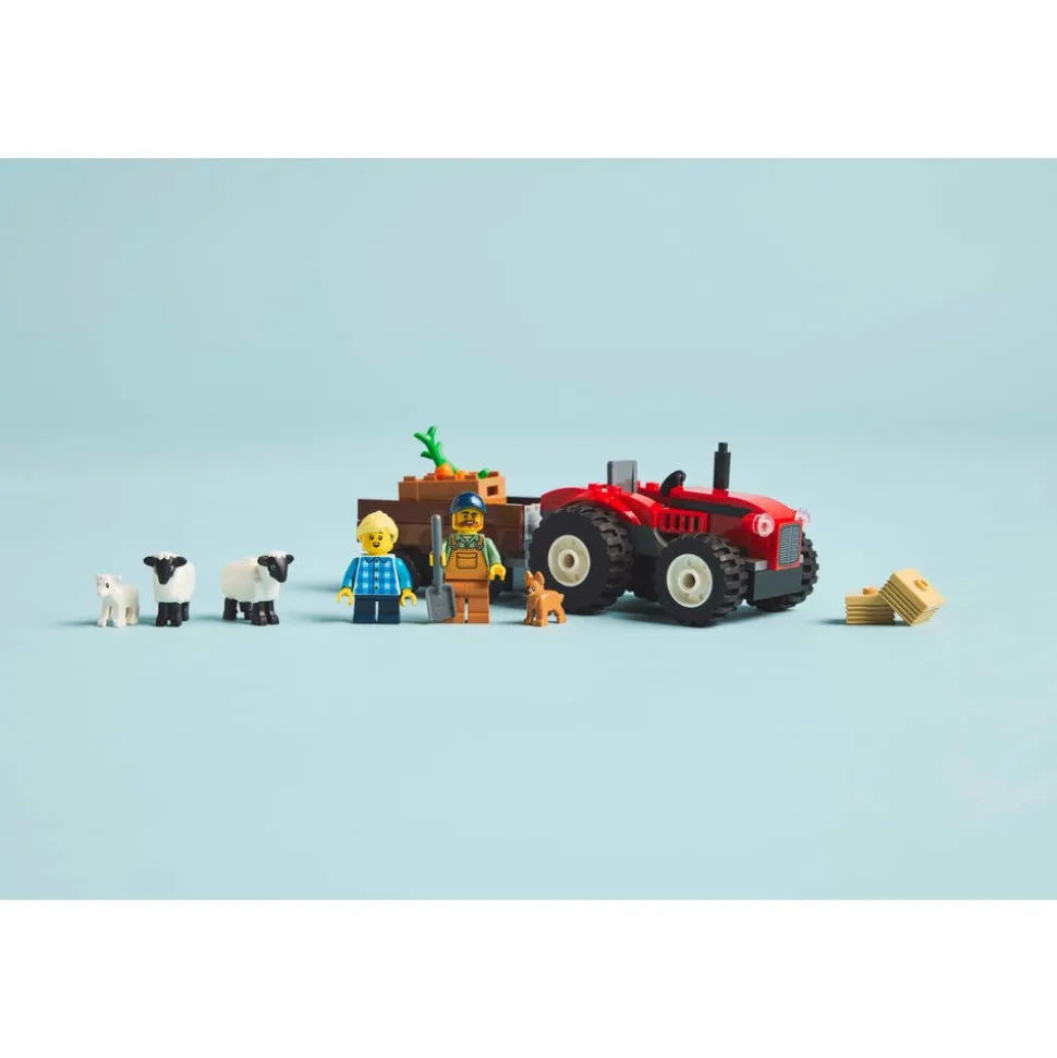 LEGO® City Red Farm Tractor with Trailer & Sheep Toys 60461