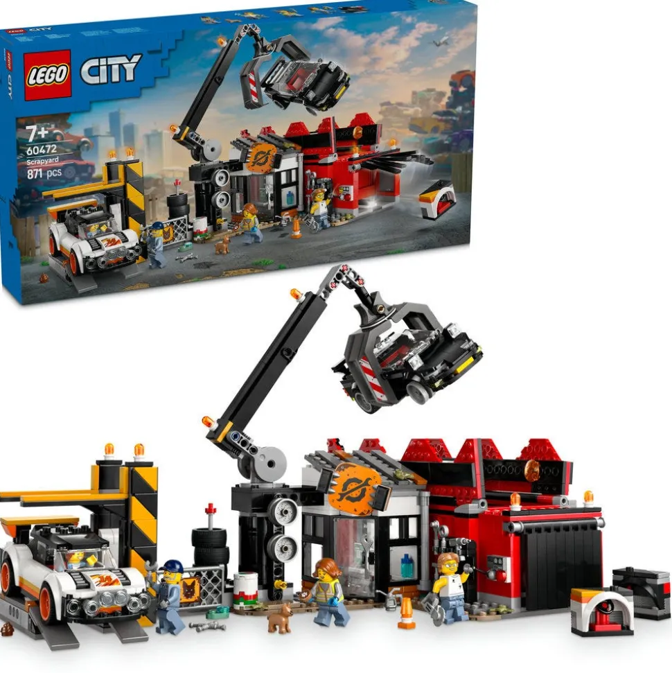 LEGO® City Scrapyard with Cars, Building Toy Set 60472
