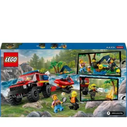 LEGO® City 4x4 Fire Engine with Rescue Boat Toy 60412