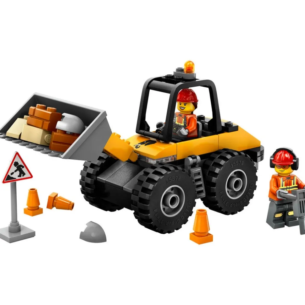 LEGO® City Yellow Construction Wheel Loader Vehicle Toy 60450