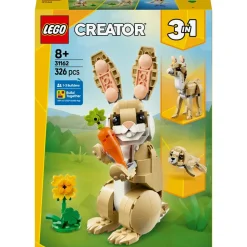 LEGO® Creator 3in1 Cute Bunny Toy, Animal Figure Set 31162