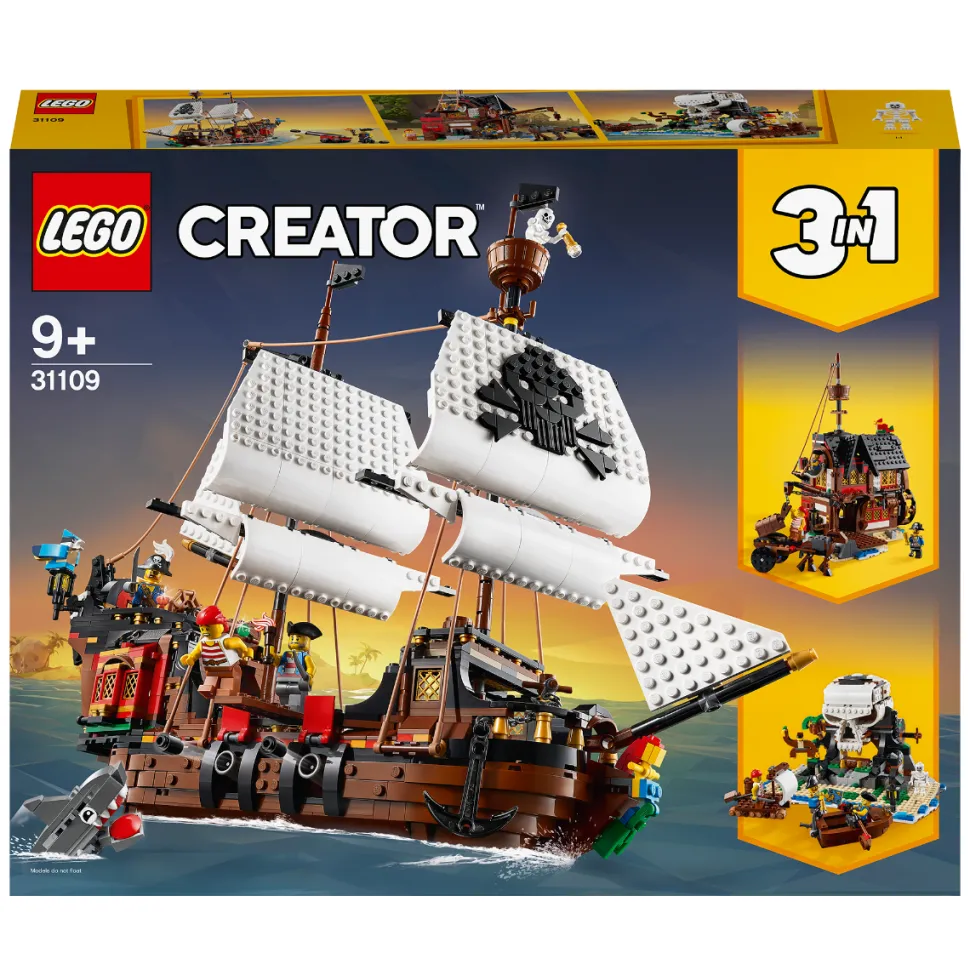 LEGO® Creator 3in1 Pirate Ship Toy Set 31109