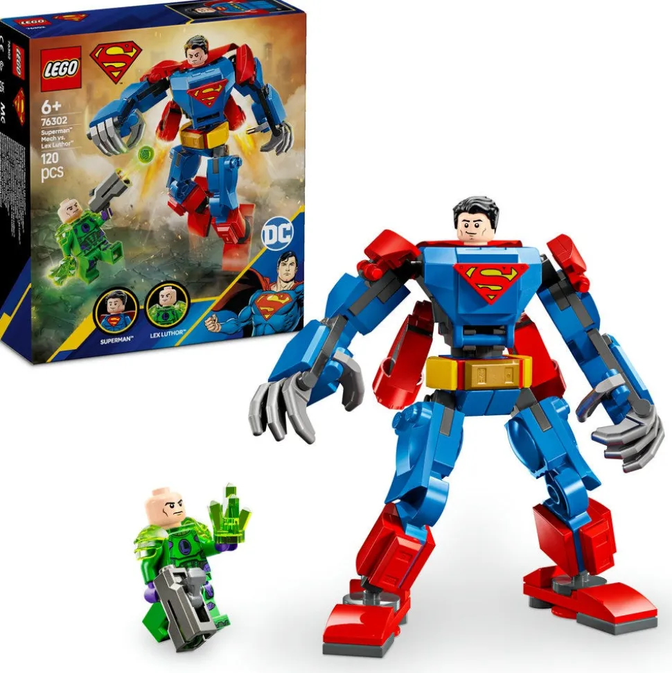 LEGO® DC Superman Mech vs. Lex Luthor Super Hero Toy 76302