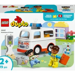 LEGO® DUPLO Ambulance & Driver, Toddler Learning Toys 10447