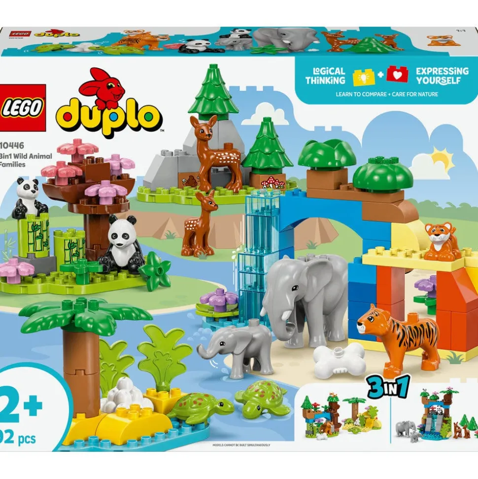 LEGO® DUPLO 3in1 Wild Animal Families Learning Toy Set 10446