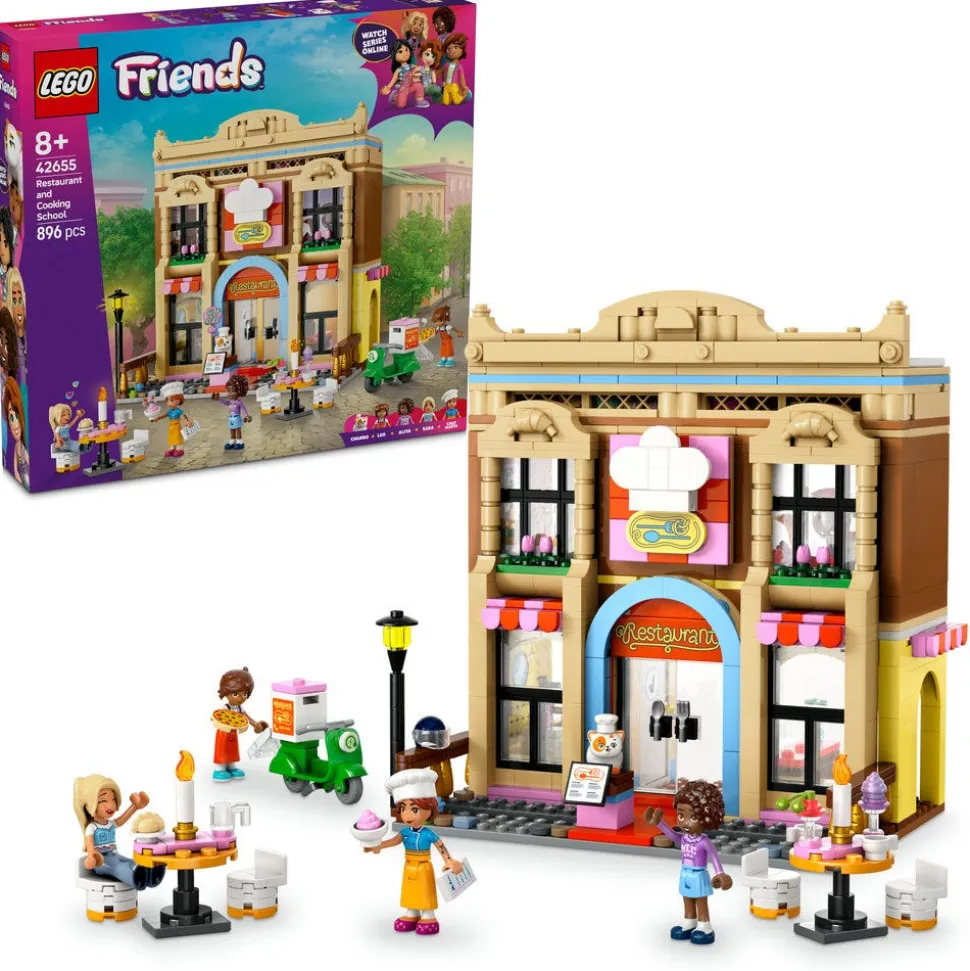 LEGO® Friends Restaurant and Cooking School Toy Food Set 42655