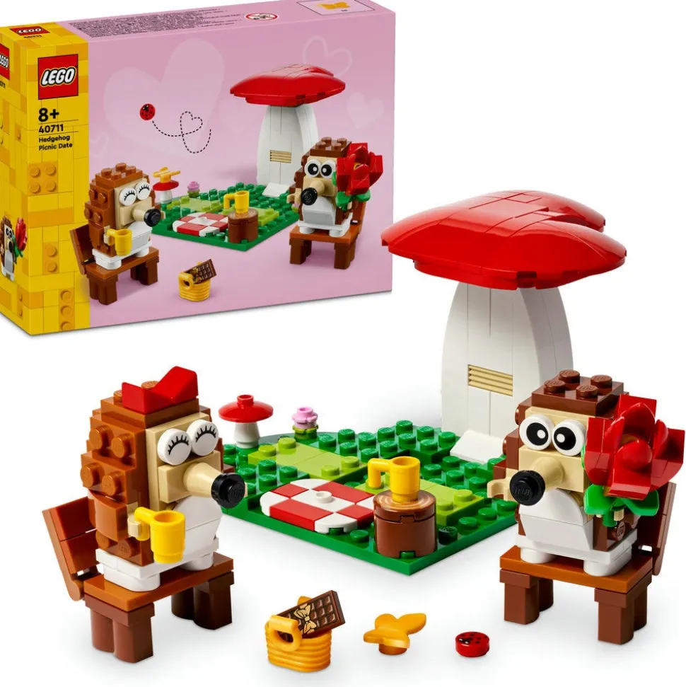 LEGO® Hedgehog Picnic Date Set with Toy Animal Figures 40711