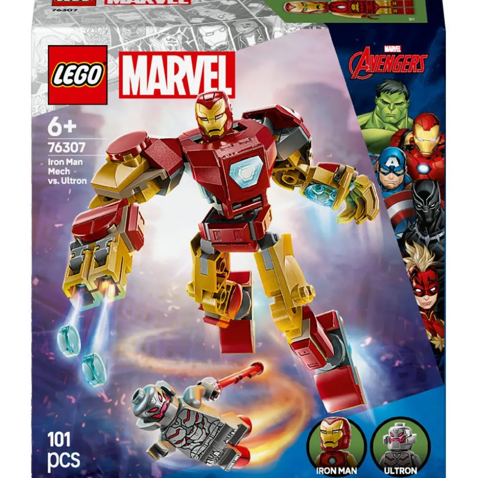 LEGO® Marvel Iron Man Mech vs. Ultron Building Toy Set 76307