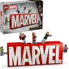 LEGO® Marvel: MARVEL Logo & Minifigures Building Toy 76313