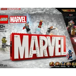 LEGO® Marvel: MARVEL Logo & Minifigures Building Toy 76313