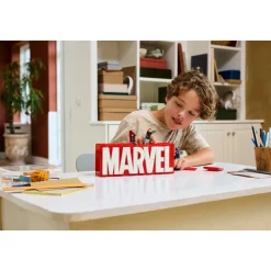 LEGO® Marvel: MARVEL Logo & Minifigures Building Toy 76313