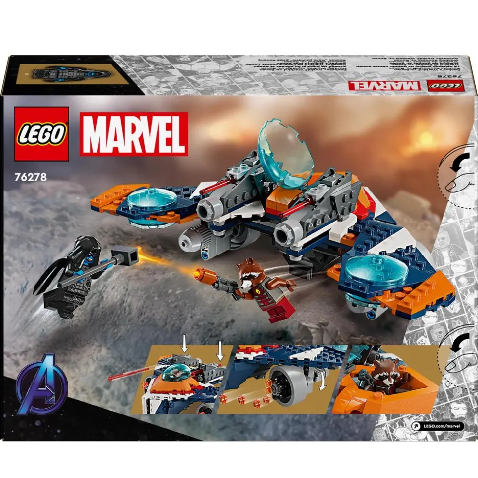 LEGO® Marvel Rocket’s Warbird vs. Ronan Kit 76278