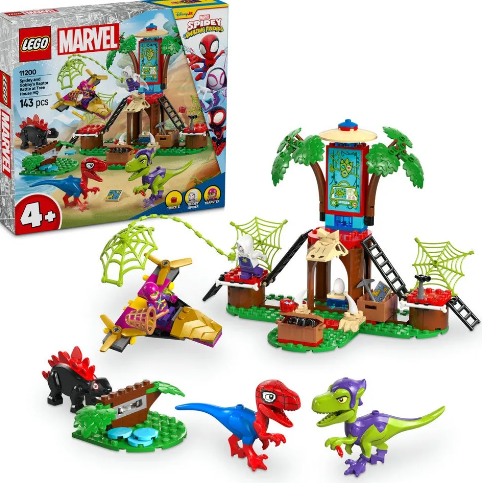 LEGO® Marvel Spidey And His Amazing Friends Spidey and Gobby’s Raptor Battle at Tree House HQ 11200