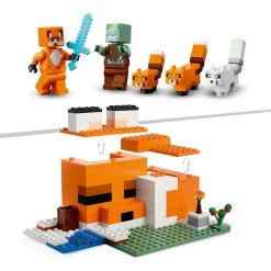 LEGO® Minecraft The Fox Lodge House Animals Toy 21178