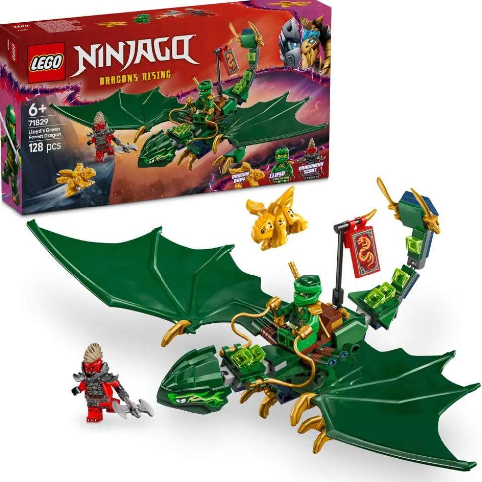 LEGO® NINJAGO Lloyd’s Green Forest Dragon Toy for Kids 71829
