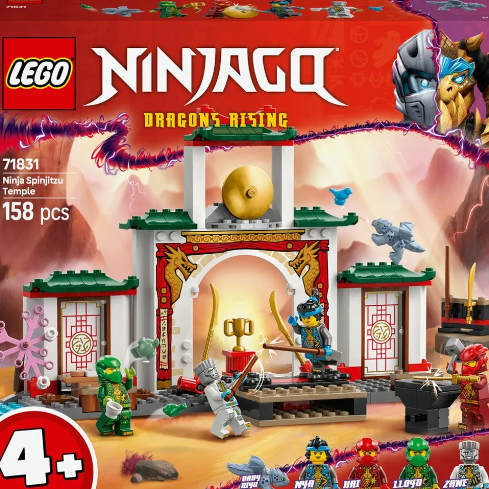 LEGO® NINJAGO Ninja Spinjitzu Temple with Toy Dragon 71831