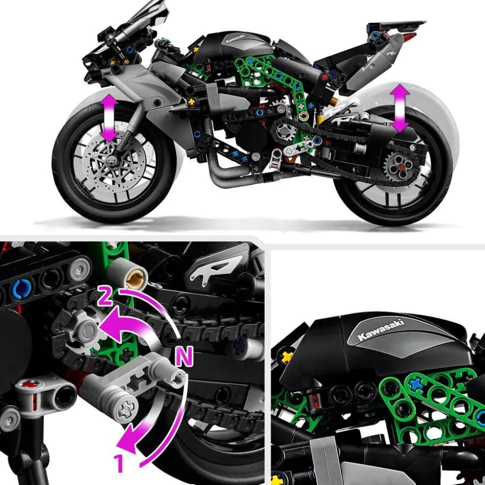 LEGO® Technic Kawasaki Ninja H2R Motorcycle Set 42170