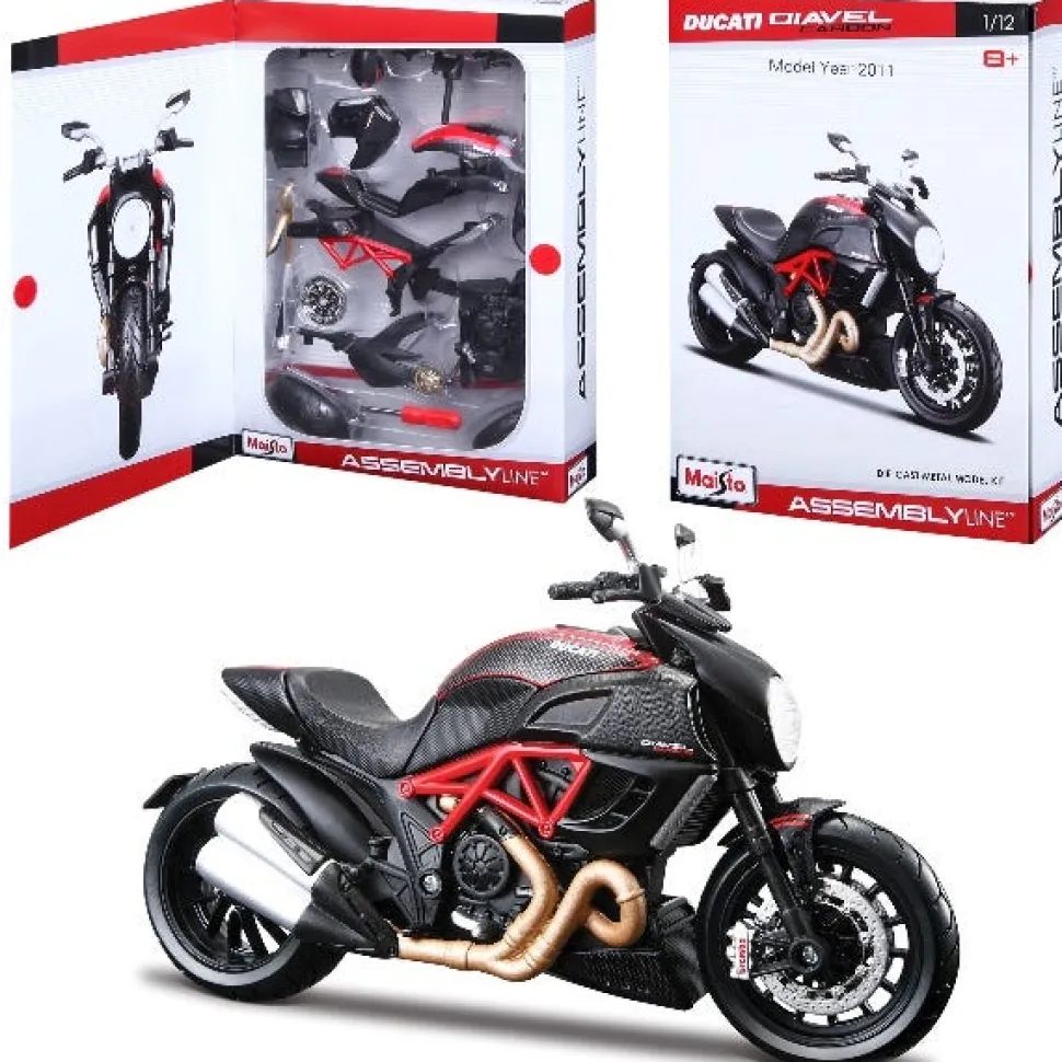 Maisto 1:12 Al Motorcycles Ducati Diavel Carbon