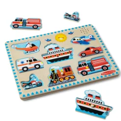 Melissa & Doug Vehicles Sound Puzzle
