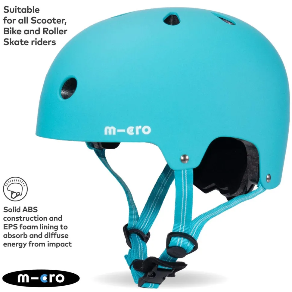 Micro Aqua Matt Helmet Medium (55-58Cm)