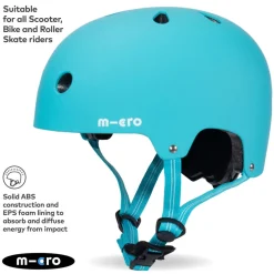 Micro Aqua Matt Helmet Small (48-54Cm)