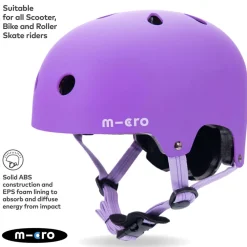 Micro Purple Matt Helmet Small (48-54Cm)