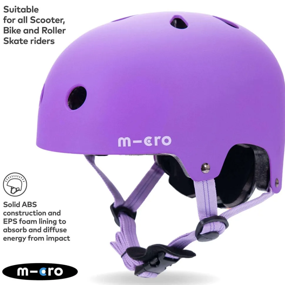 Micro Purple Matt Helmet Small (48-54Cm)