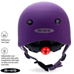 Micro Purple Matt Helmet Small (48-54Cm)