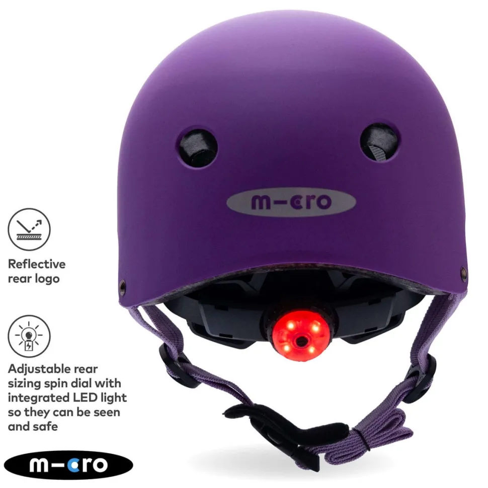 Micro Purple Matt Helmet Small (48-54Cm)