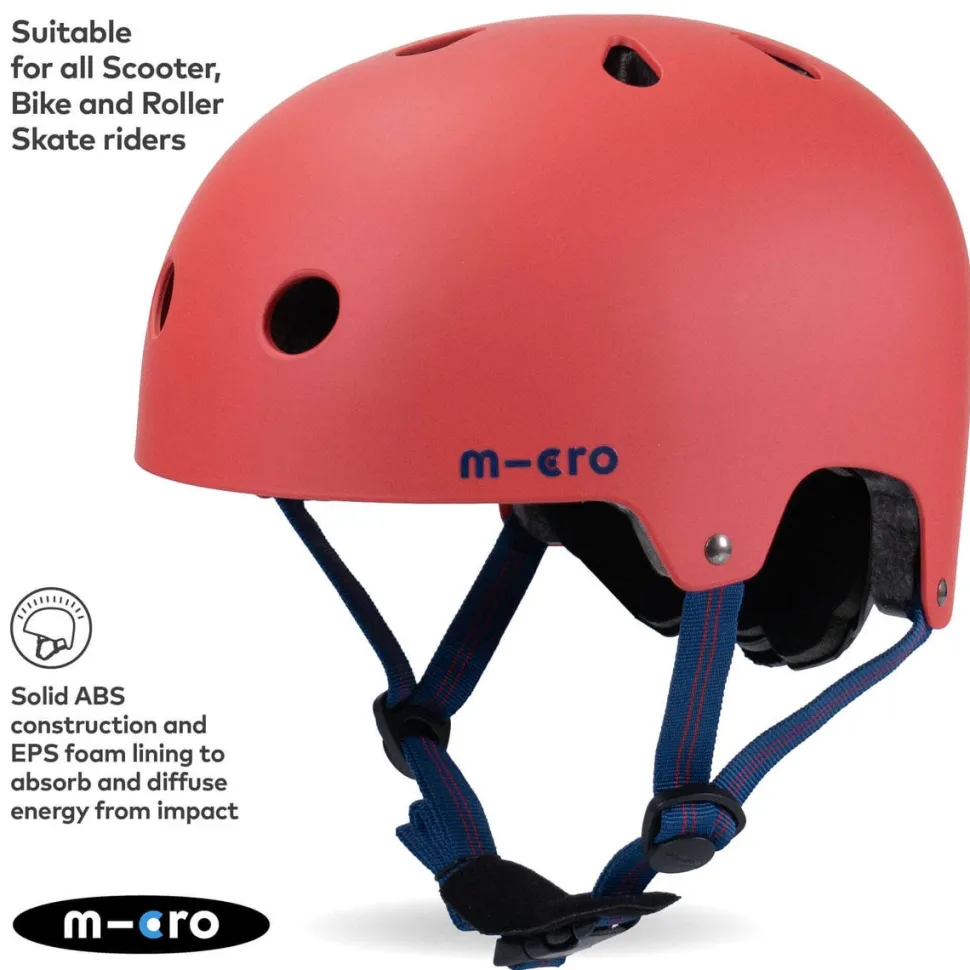 Micro Red Matt Helmet Medium (55-58Cm)