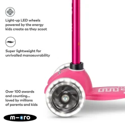 Micro Scooters - Mini Micro Deluxe Led Scooter - Pink