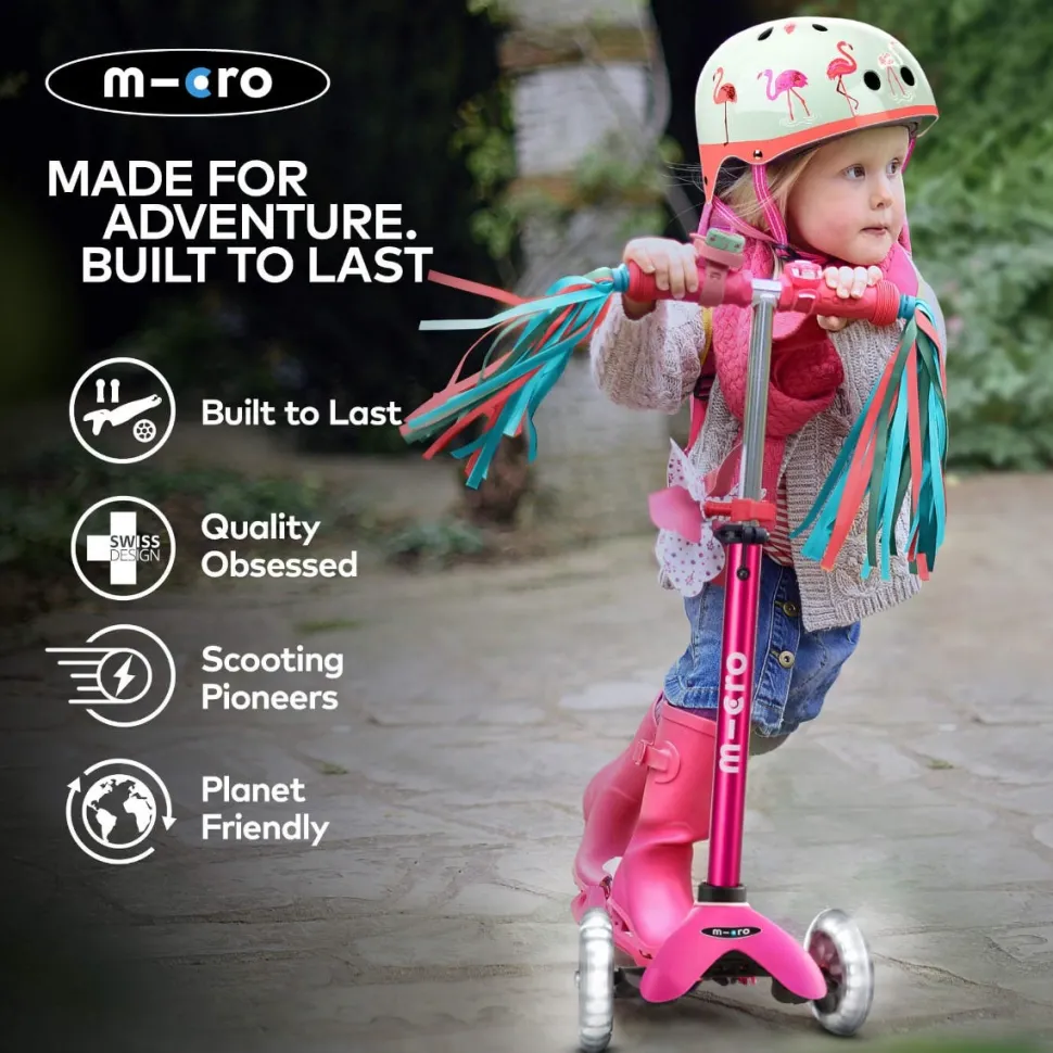 Micro Scooters - Mini Micro Deluxe Led Scooter - Pink