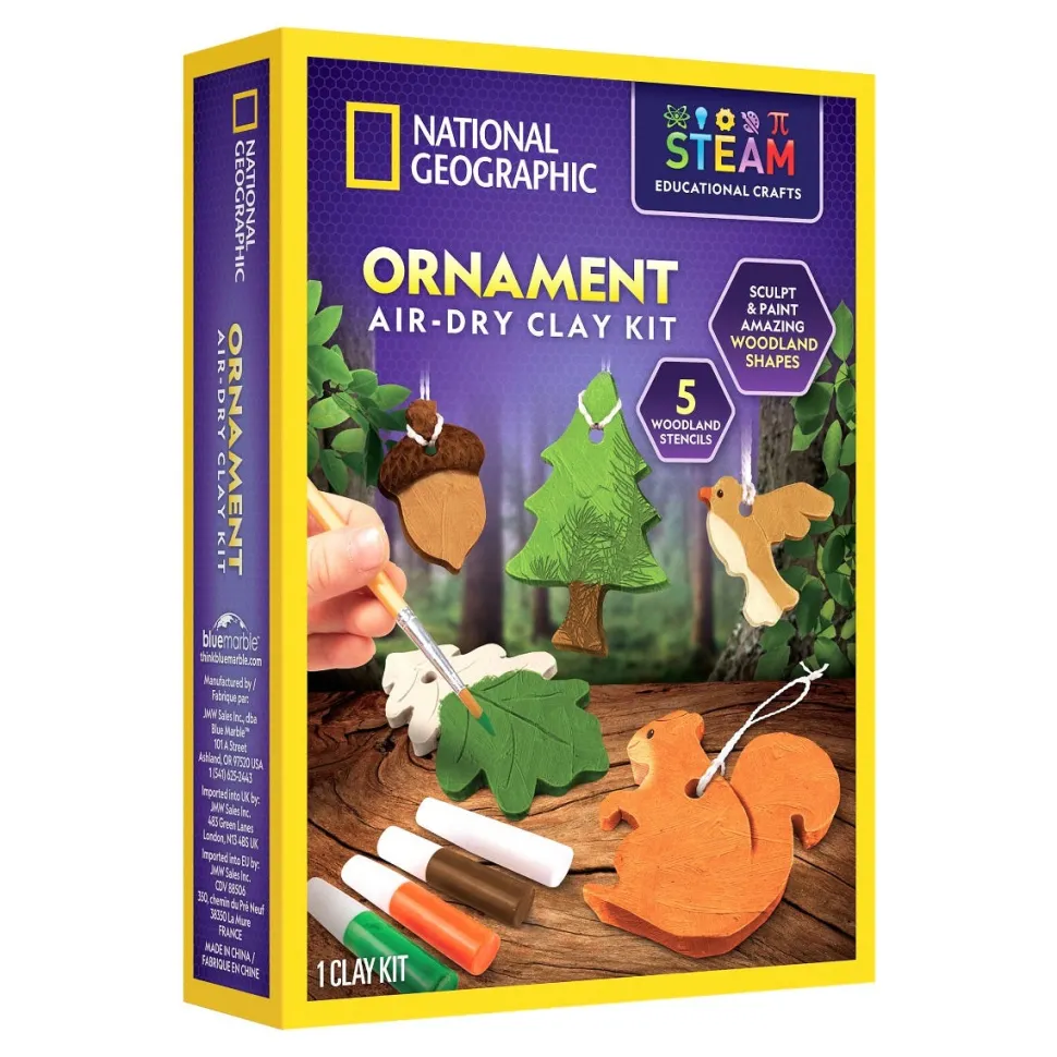 National Geographic Ornamnet Air Dry Clay Kit