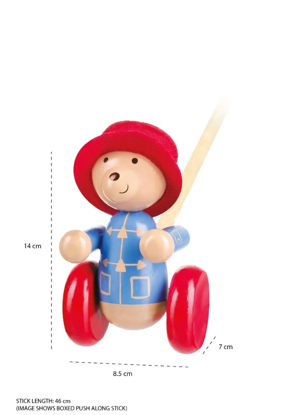 Paddington Bear Push Along With Box