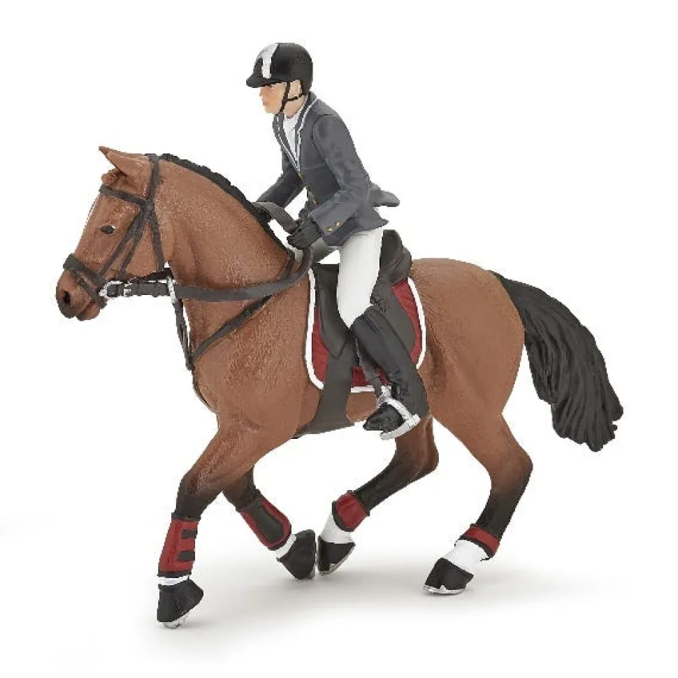 Papo Competition horse with rider