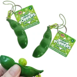 Pea Pod Push Popper Key Chain