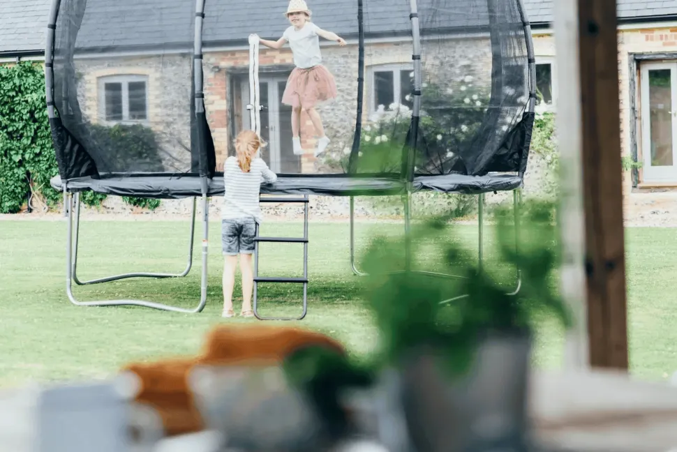 Plum 14ft Magnitude Springsafe Trampoline & Enclosure