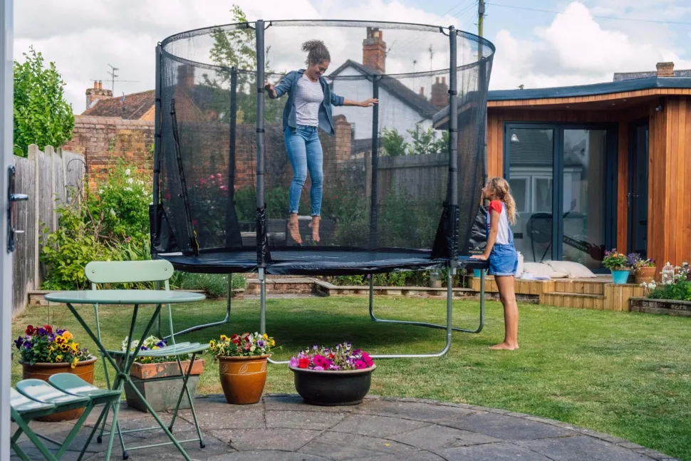 Plum 8ft Space Zone II Evolution Springsafe Trampoline & Enclosure