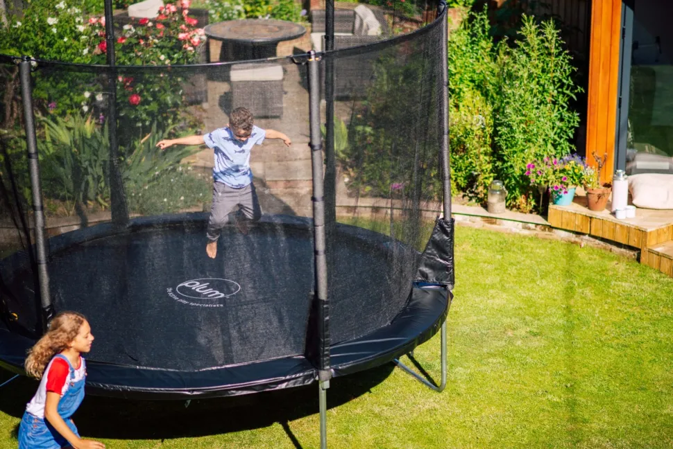 Plum 12ft Space Zone II Evolution Springsafe Trampoline & Enclosure