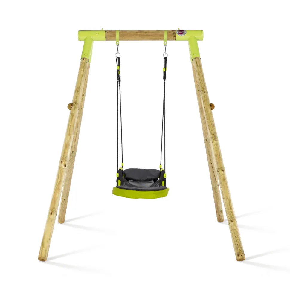 Plum Premium Spider Monkey Wooden Swing Set with Glide Nest Swing