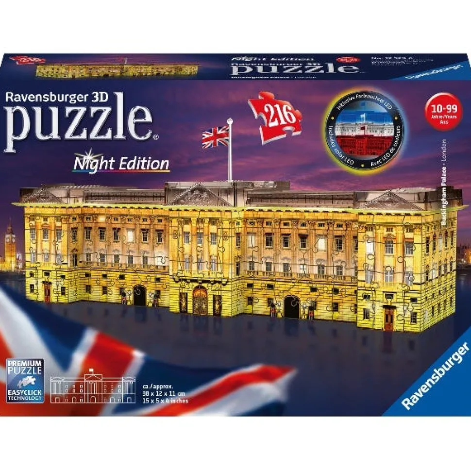 Ravensburger: Buckingham Palace - Night Edition - 216pc 3D J